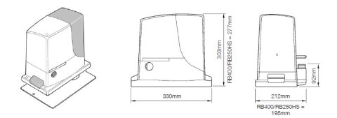Napęd/Siłownik NICE ROBUS 1000 do bram przesuwnych