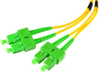 PATCHCORD ŚWIATŁOWODOWY SM 3M DUPLEX 9/125, SC/APC-SC/APC 3MM