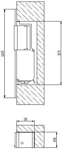 ZACZEP ELEKTRA R2 WĄSKI PRAWY; 1340