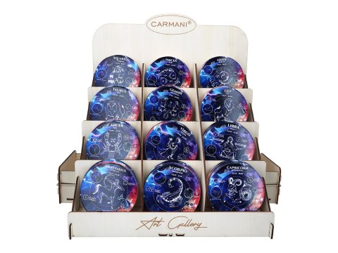 Kpl. 4 podkładek ceramicznych, okrągłe - Znaki zodiaku, Baran (CARMANI)