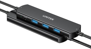 Unitek KVM Hub 10 Gbps - przełączanie między 2 hostami, 3×USB-A