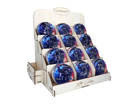 Kpl. 4 podkładek ceramicznych, okrągłe - Znaki zodiaku, Rak (CARMANI)