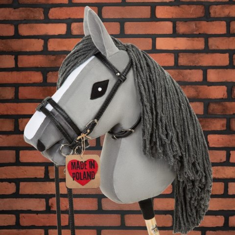 Skippi Ogłowie dla Hobby Horse - wodze, wędzidło, ekoskóra - czarne