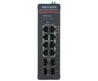 SWITCH PRZEMYSŁOWY POE DS-3T1512HP-SI-8P4FKIT(75W) 8-PORTOWY SFP Hikvision