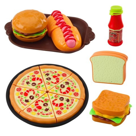 Zestaw Piknikowy Koszyk Pleciony Jedzenie Akcesoria 33 el.