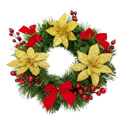 Wianek świąteczny na Boże Narodzenie stroik na drzwi dekoracja handmade