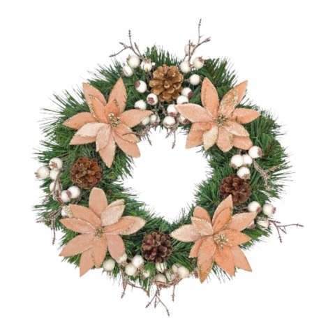 Wianek świąteczny na Boże Narodzenie stroik na drzwi stół dekoracja handmade