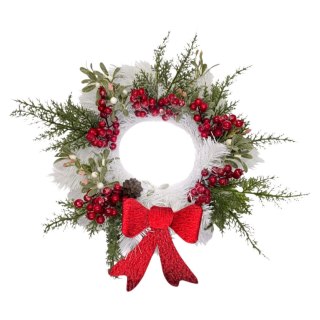 Wianek świąteczny na Boże Narodzenie stroik na drzwi stół handmade