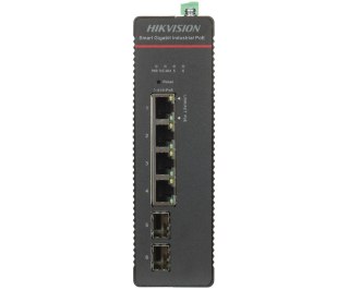 ZARZĄDZALNY SWITCH PRZEMYSŁOWY POE DS-3T1506HP-SI-4P2F/NO POWER UNIT 4-PORTOWY SFP Hikvision
