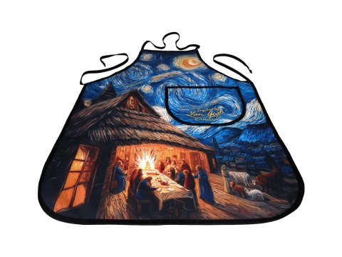 Fartuszek kuchenny - inspirowany malarstwem van Gogha, Boże Narodzenie (CARMANI)