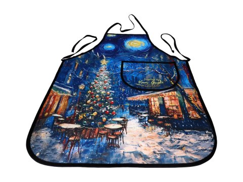 Fartuszek kuchenny - inspirowany malarstwem van Gogha, Świąteczna noc pod gwiazdami (CARMANI)