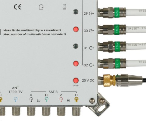 MULTISWITCH PRZELOTOWY MS-932 9 WEJŚĆ / 32 WYJŚCIA Pro SIGNAL
