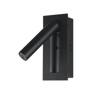 Oprawa LED V-TAC 2W COB CREE kinkiet czarny hotel łóżko włącznik VT-88061-B 3000K 76lm