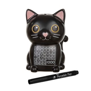 Skarbonka wykreślanka Kot - prezent dla dziecka, prezent dla kociary