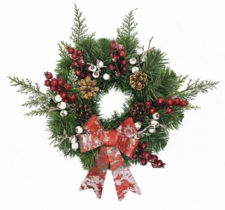 Wianek świąteczny na Boże Narodzenie stroik na drzwi stół handmade