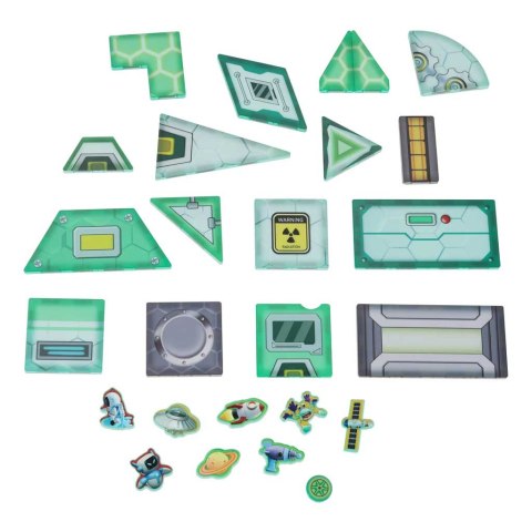 Klocki magnetyczne konstrukcyjne kosmos stacja kosmiczna 108 elementów