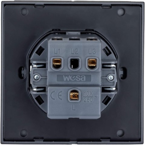 Łącznik podwójny szary WESA - CC TR 02