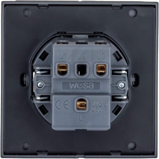 Przycisk dzwonkowy szary WESA - CC TR 06