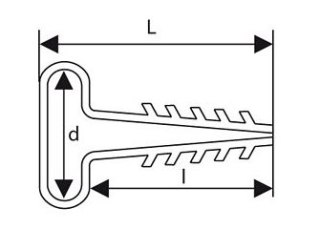 UCHWYT WBIJANY DO PRZEWODÓW PŁASKICH UWP-2 (100szt.)