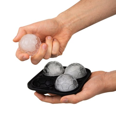 Zestaw Kibica - szklanka do whisky z piłką i forma do lodu piłki