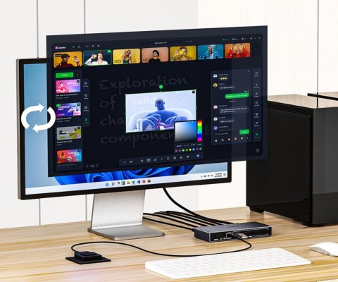 PRZEŁĄCZNIK HDMI + USB KVM V1309AGY01-EU 4K UHD UNITEK