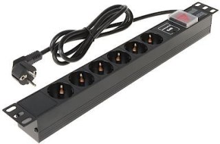 Listwa zasilająca 8 gniazd Schuko L19/6VP