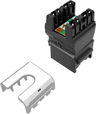 Moduł Keystone szybkozaciskowy narzędziowy SOLARIX Cat.6 UTP RJ45 czarny
