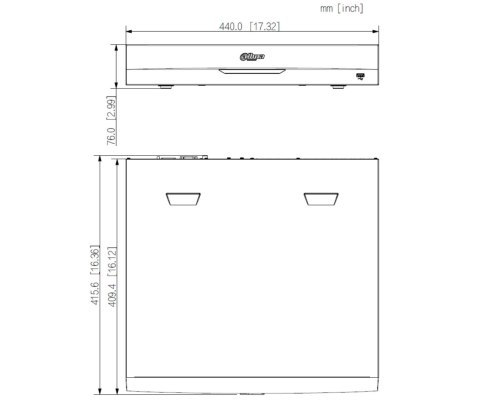 REJESTRATOR IP NVR5416-16HP-EI2 16 KANAŁÓW, 16 PoE WizSense DAHUA
