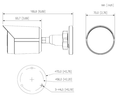KAMERA IP IPC-HFW2649S-S-IL-0280B-BLACK Smart Dual Light WizSense - 6 Mpx 2.8 mm DAHUA