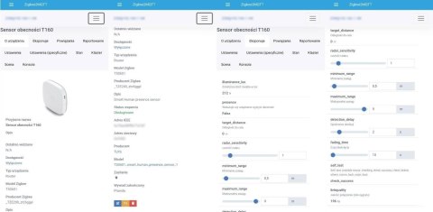 OXT Czujnik radar obecności jasności 230V ZigBee TUYA T160