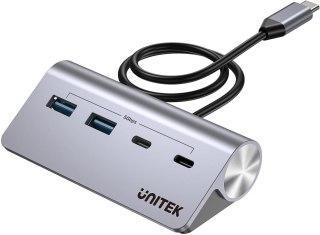 Unitek Hub alumininiowy USB-A/USB-C z 4 portami 5Gbps