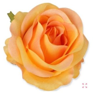 Róża vivaldi główka kwiatowa jasny pomarańcz