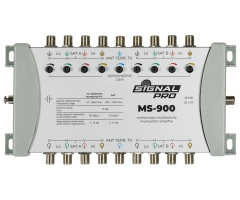 WZMACNIACZ DO MULTISWITCHY MS-900 9 WEJŚĆ / 9 WYJŚĆ SIGNAL