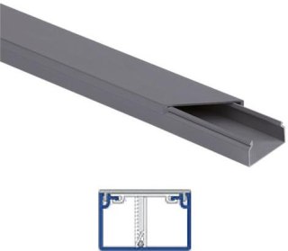 Listwa elektroinstalacyjna kpl. SZARY SLS 40x25 2m (PACZKA 10szt.)