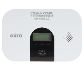 CZUJKA TLENKU WĘGLA (CZADU) Z TERMOMETREM CD-45A2/V2 EURA