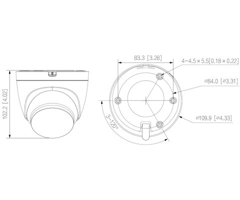 KAMERA IP IPC-HDW1539DA-SW-PV-0280B Wi-Fi 6, Smart Dual Light Active Deterrence - 5 Mpx 2.8 mm DAHUA