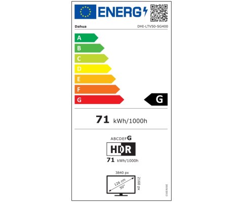 TELEWIZOR LTV50-SG400 Google TV 50 " - 4K UHD 60 Hz DAHUA