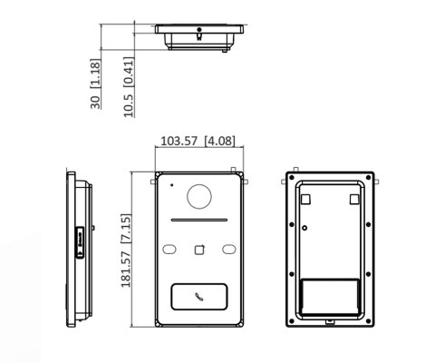 WIDEODOMOFON DS-KV6133-WME1/SURFACE - 1080p Hikvision