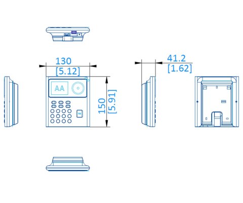 ZAMEK SZYFROWY DS-K1T8005MFWX-B/S Hikvision