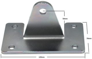 Uchwyty MOD.12/120/70 do napędów z otworami 12mm: CAME, FAAC, Genius, Proxima itd.
