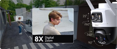 Kamera IP Imou AOV Dual 10MP (5MP+5MP) z panelem solarnym 2.4GHz WiFi+4G