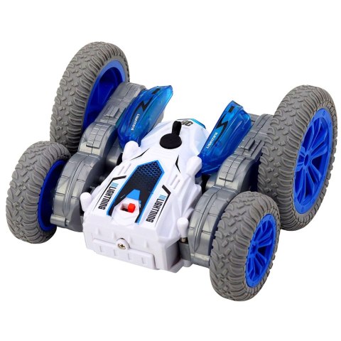 Autko Kaskaderskie Zdalnie Sterowane RC Światła Dym Drift 360° Niebieski