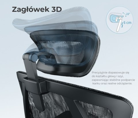 Fotel ergonomiczny ANGEL biurowy obrotowy Dakota 2.0