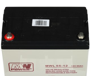 AKUMULATOR 12V/55AH-MWL MW POWER