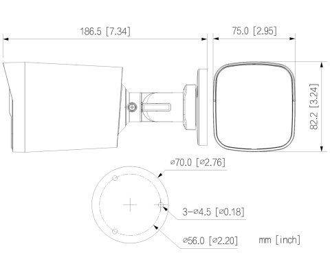 KAMERA AHD, HD-CVI, HD-TVI, PAL HAC-HFW1549X-IL-A-PRO-0280B-DIP WizColor - 5 Mpx 2.8 mm DAHUA
