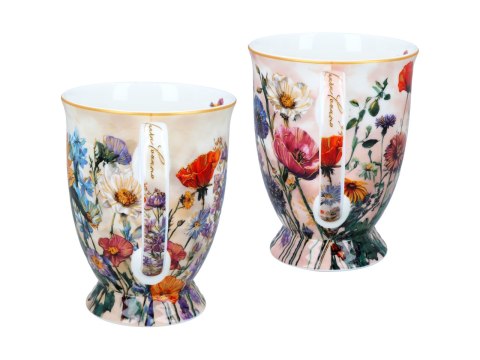Kpl. 2 kubków w sercu - L. Lozano, Kwiaty polne (CARMANI)