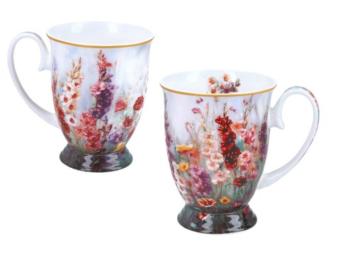 Kpl. 2 kubków w sercu - L. Lozano, Kwiaty polne (CARMANI)