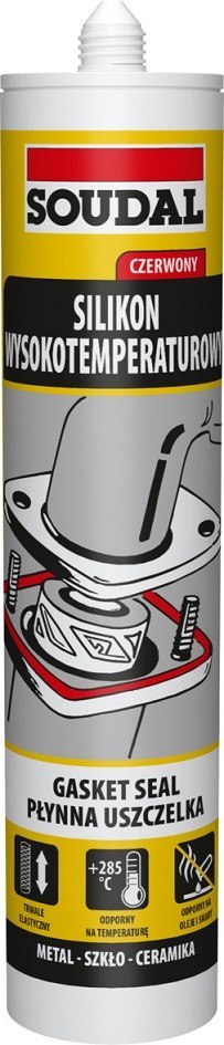 SILIKON WYSOKOTEMPERATUROWY CZERWONY 280ML