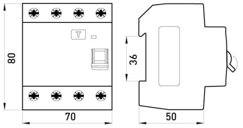 WYŁĄCZNIK RÓŻNICOWOPRĄDOWY RCCB.PRO 4P 63A 30MA