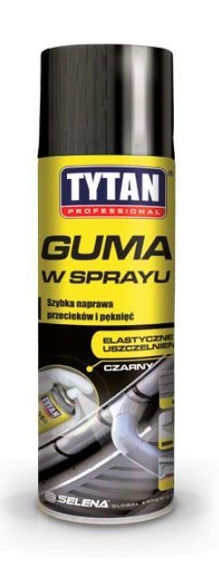 TYTAN GUMA W SPRAYU 400 ML CZARNY